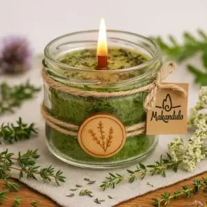 Świeca zapachowa z ekstraktem - Tymianek