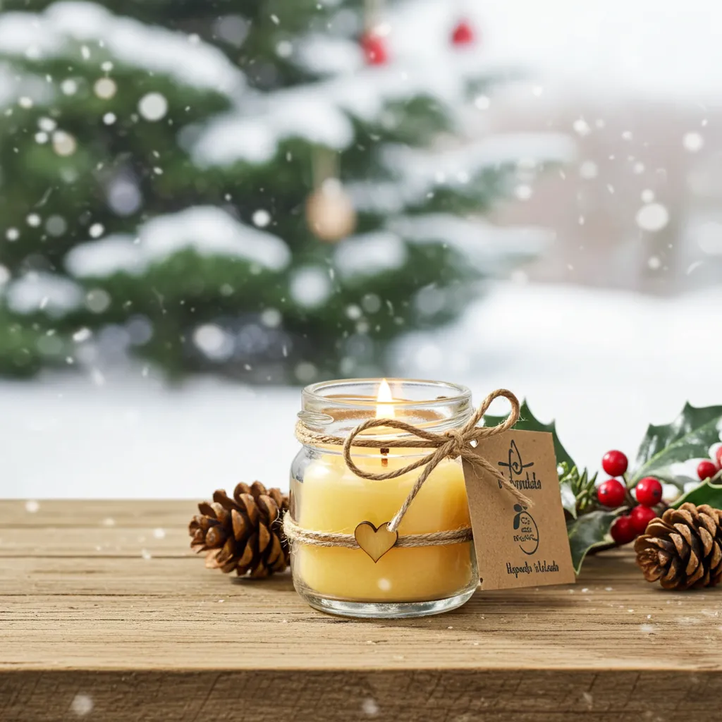 Świąteczny zestaw 4 mini świec zapachowych – Melisa, Magia Świąt, Wanilia, Rozgrzewająca Pomarańcza | Makandulo 11 Mini świeca Makandulo Wanilia