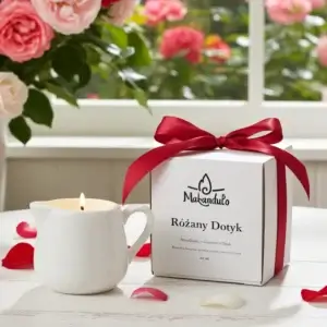 Świeca do masażu różana różany dotyk Makandulo