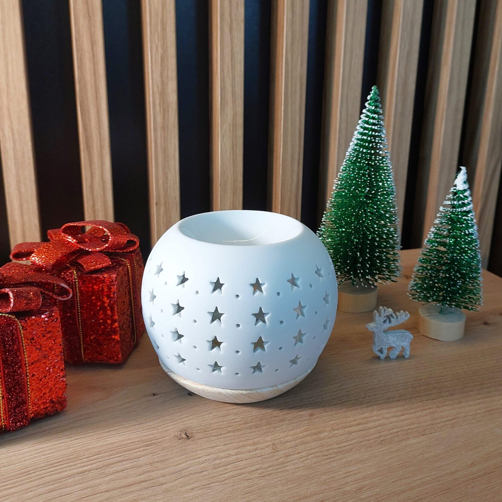 Kominek do wosku i olejków zapachowych "Świąteczna Gwiazdka" 3 Kominek do wosku i olejków zapachowych "Świąteczna Gwiazdka" - obrazek 3