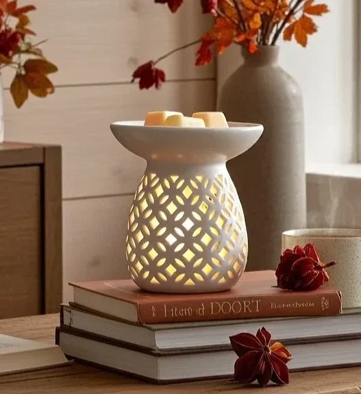 Kominek zapachowy do wosku i olejków - Orientalna kropla (biały) 1 kominek do wosków zapachowych