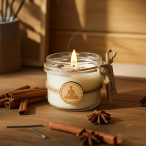 Świeca zapachowa - Harmonia Ciszy - Magiczny Zapach| cynamon| anyż| kadzidłowiec