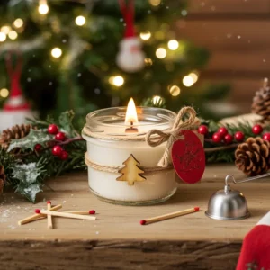 Promocje 10 Naturalna świeca zapachowa Harmonia Ciszy - zapach świąt, kadzidłowiec, anyż