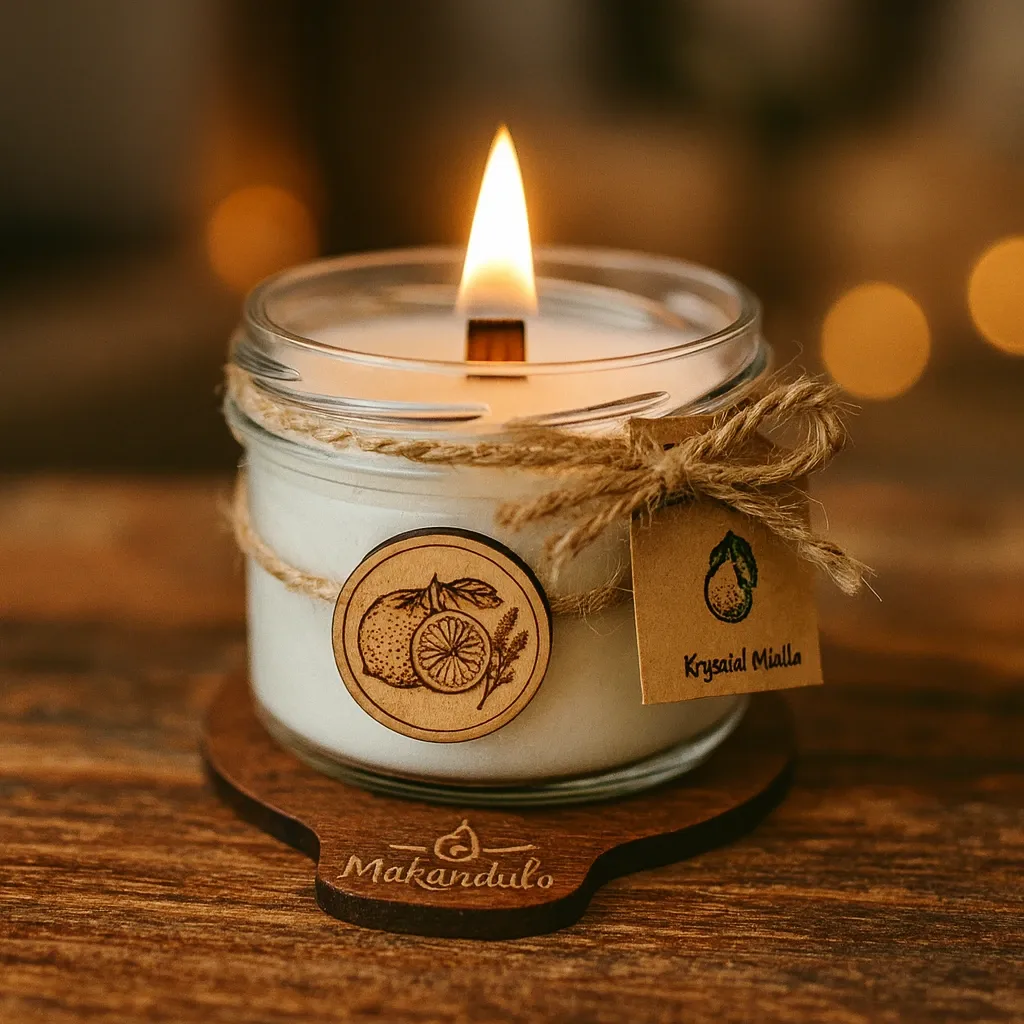 Podstawka drewniana pod świecę – orzech, grawer Makandulo, 9×10 cm - Gratis 4 Podstawka drewniana pod świecę – orzech, grawer Makandulo, 9×10 cm - Gratis - obrazek 4