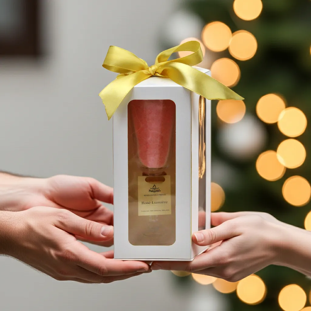 Świeca zapachowa różowy szampan premium – Rosé Lumière (linia Privèe) | winogrono, białe piżmo| Makandulo 6 Świeca zapachowa różowy szampan premium – Rosé Lumière (linia Privèe) | winogrono, białe piżmo| Makandulo - obrazek 6