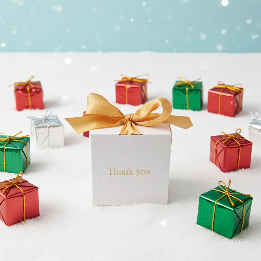 Pudełko prezentowe do świecy mini Makandulo – białe z napisem Thank you 3 Pudełko prezentowe do świecy mini Makandulo – białe z napisem Thank you - obrazek 3