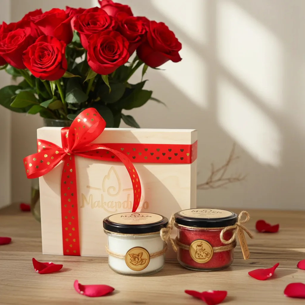 Zestaw prezentowy na Walentynki Makandulo – 2 świece 165 ml w drewnianej skrzynce + dedykacja | Makandulo 4 Zestaw prezentowy na Walentynki Makandulo – 2 świece 165 ml w drewnianej skrzynce + dedykacja | Makandulo - obrazek 4